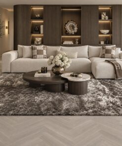 Vloerkleed Marron bruin 300x400 cm hotel chique