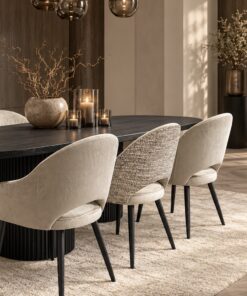 set van 6 eetkamerstoelen hotel chique Dubbelman Design