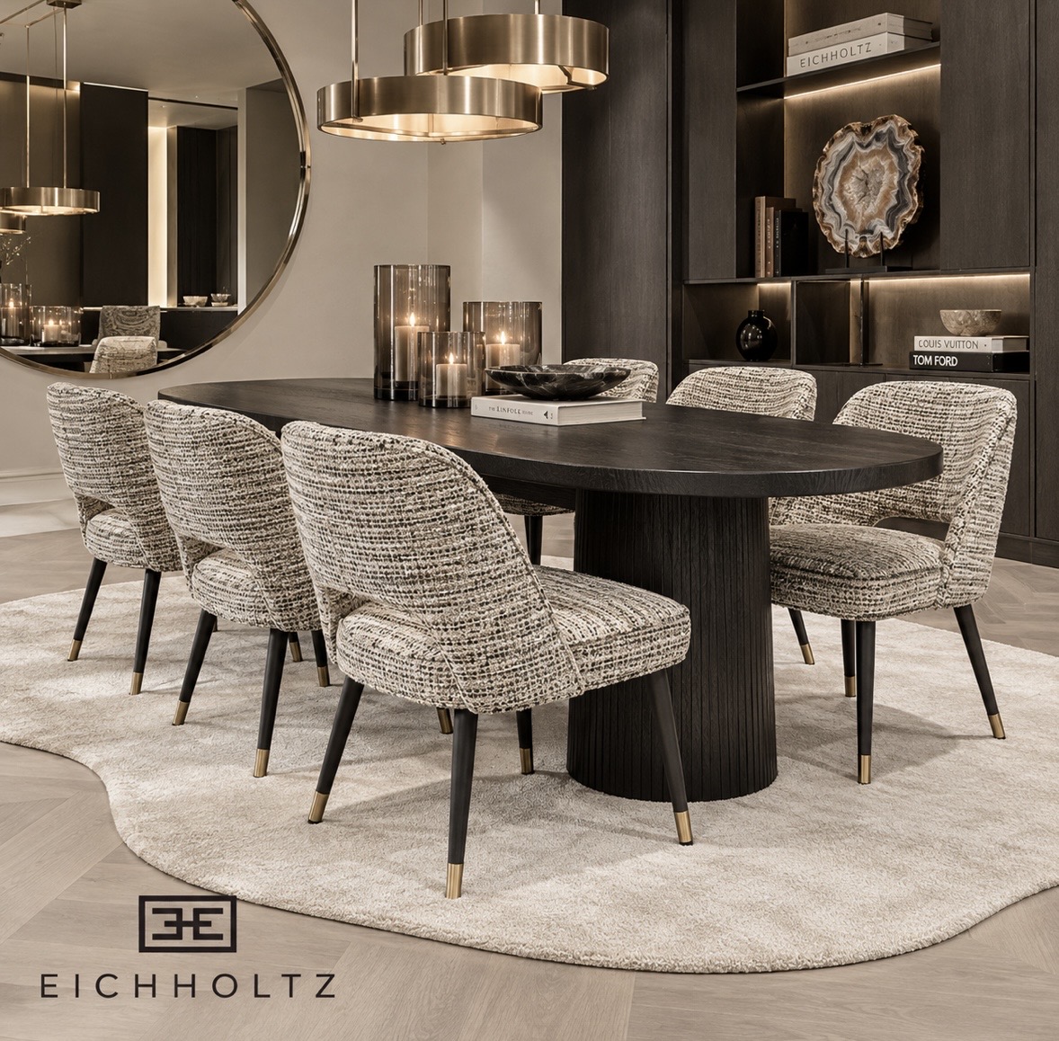 Eichholtz Cliff eetkamerstoelen showroomset van 6