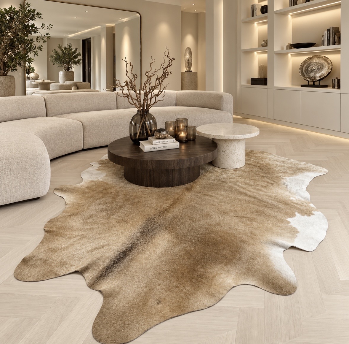 Vloerkleed dierenhuid hotelchique