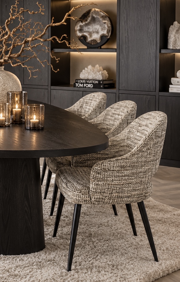 set van 6 eetkamerstoelen Vivé