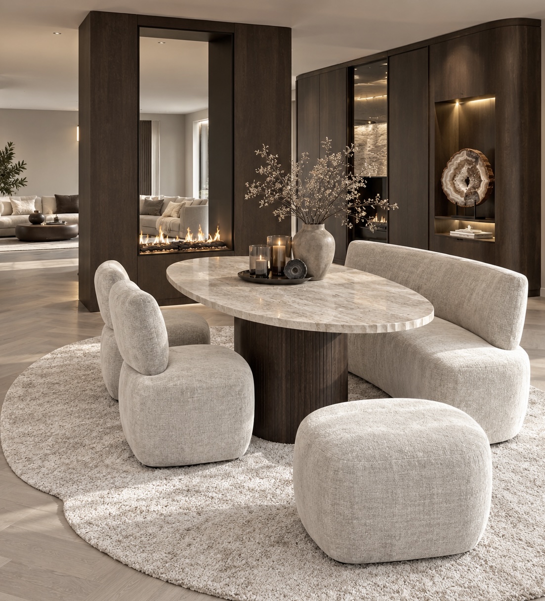 Maatwerk eetbank Asja Dubbelman Design