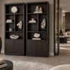 Vakkenkast donkerbruin 90 cm Dubbelman Design