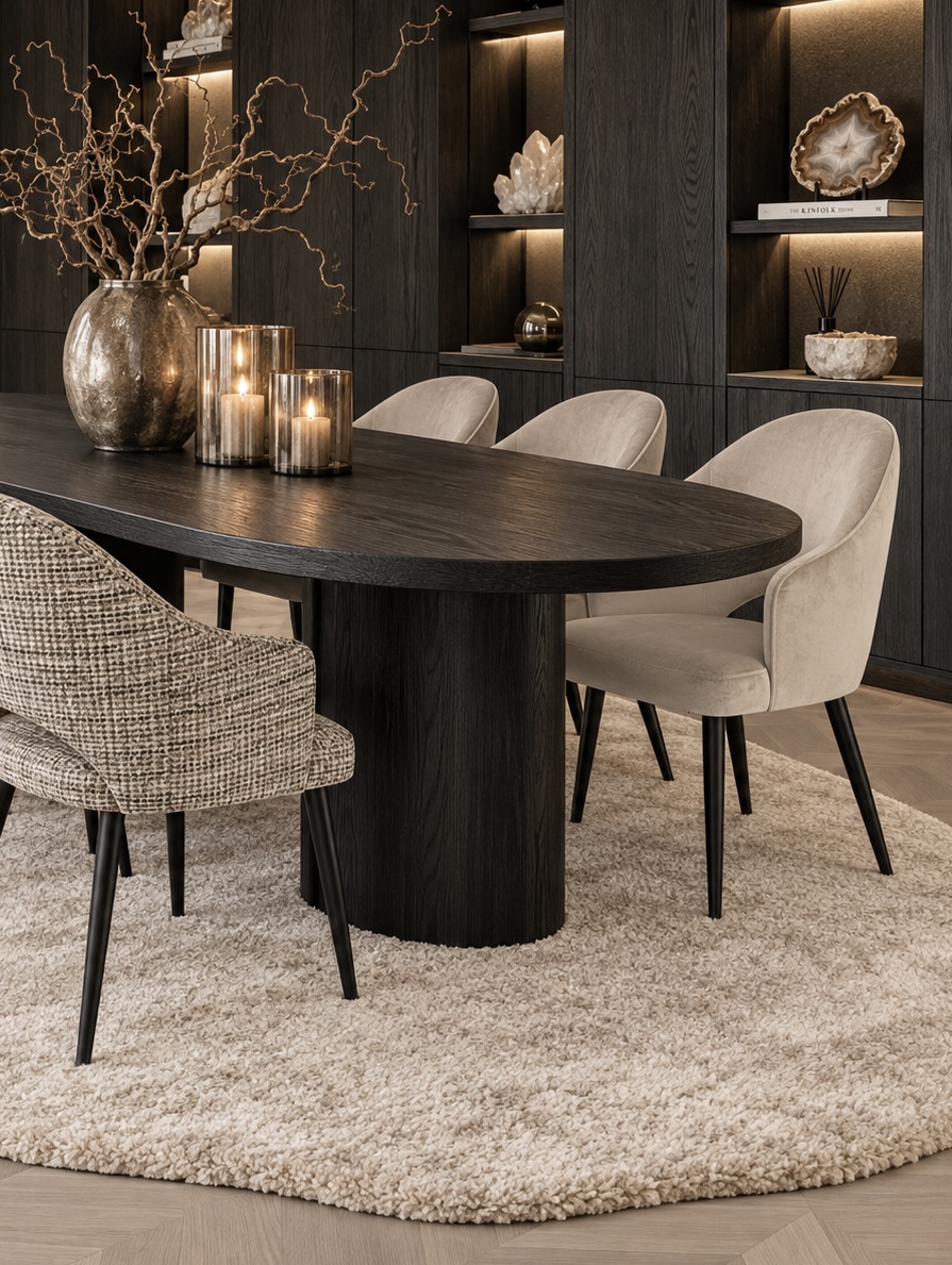 set van 6 eetkamerstoelen Vivé