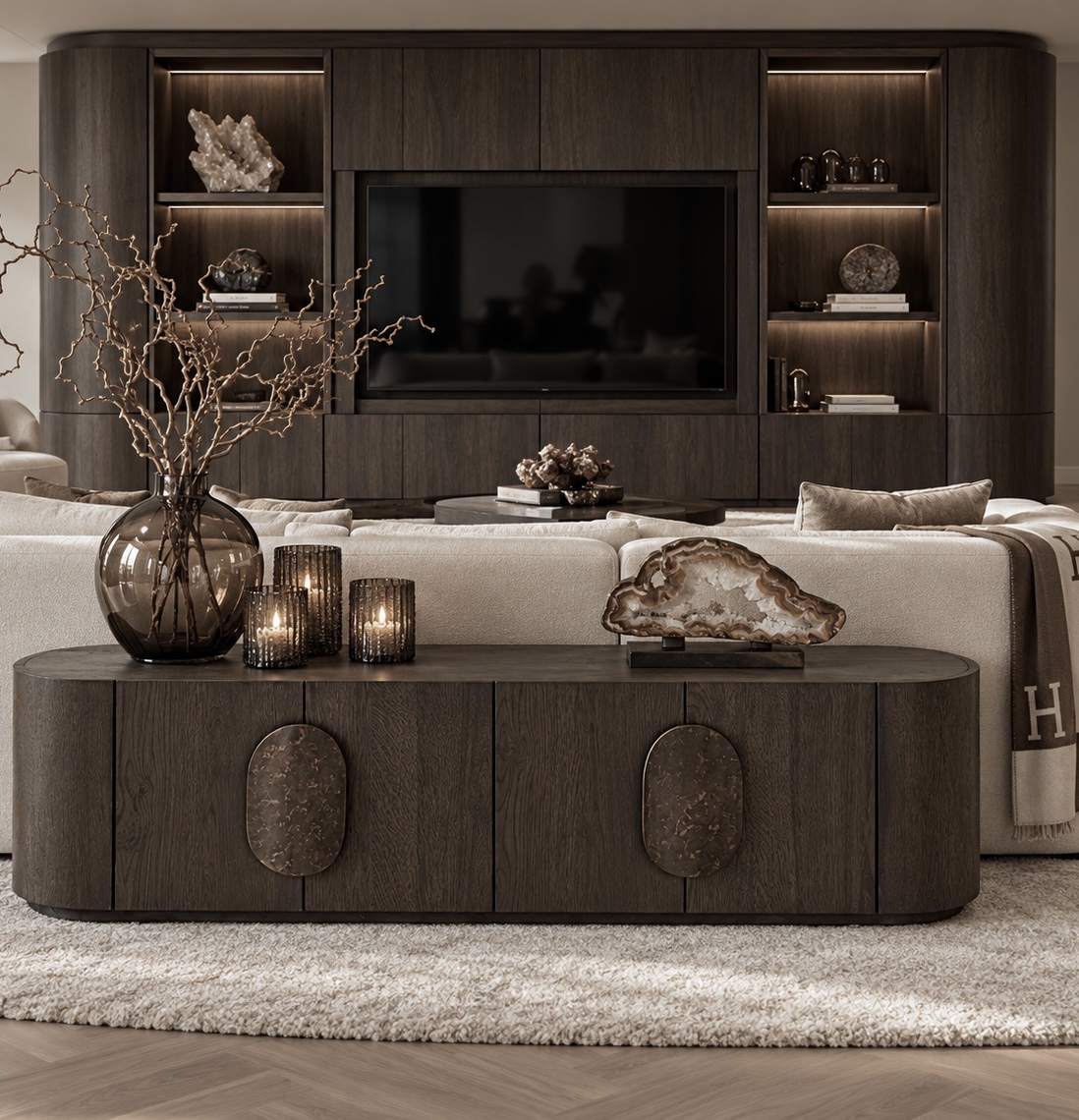 TV-meubel Amee Donkerbruin | Luxe Design | Dubbelman Design