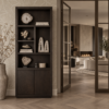 Vakkenkast donkerbruin 90 cm Dubbelman Design