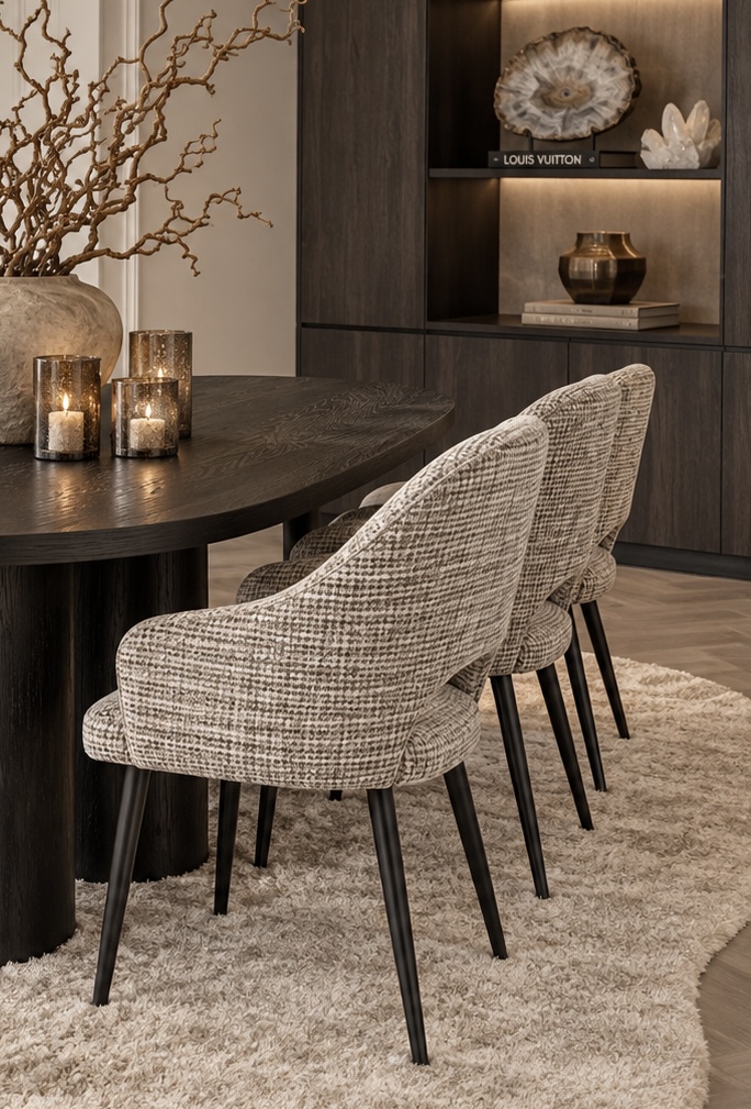 set van 6 eetkamerstoelen Vivé