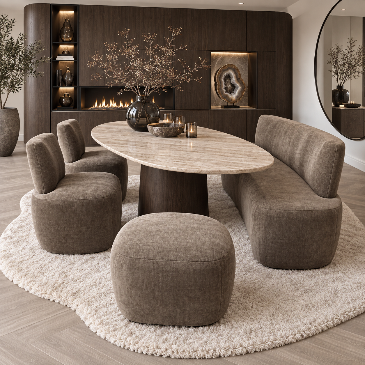 Maatwerk eetbank Asja Dubbelman Design