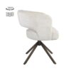 Draaibare eetkamerstoel Mura Cremona 02 Sand met Anodic Brown onderstel en pocketvering
