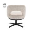 Eetkamerstoel Caldes Ted 24 Off White draaibaar met pocketvering