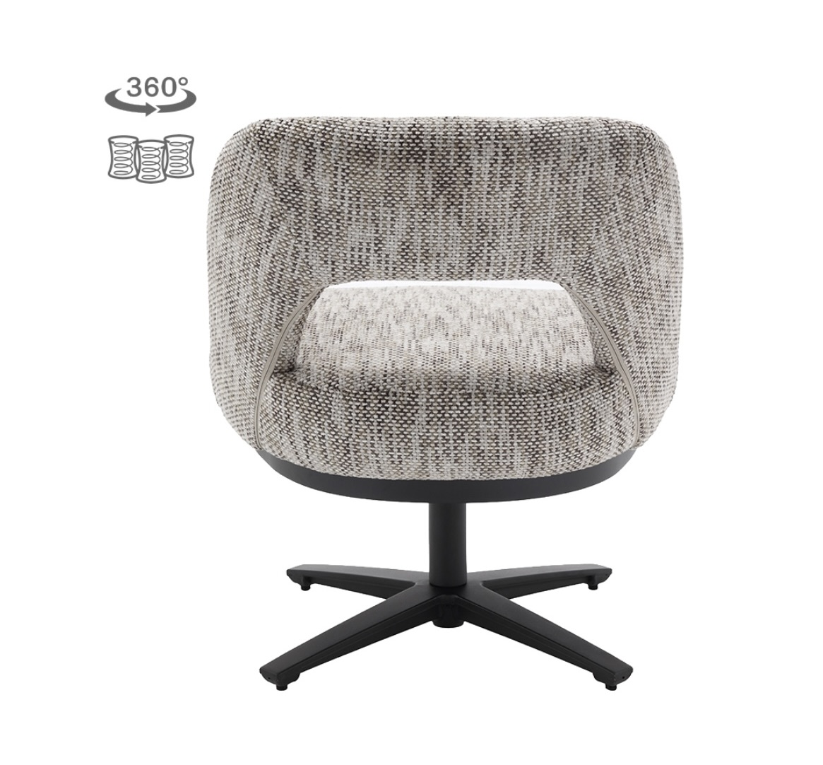 Eetkamerstoel Caldes Ted 8 draaibaar met pocketvering