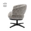 Eetkamerstoel Perca Ted 8 draaibaar met pocketvering en armleuningen – Dubbelman Design